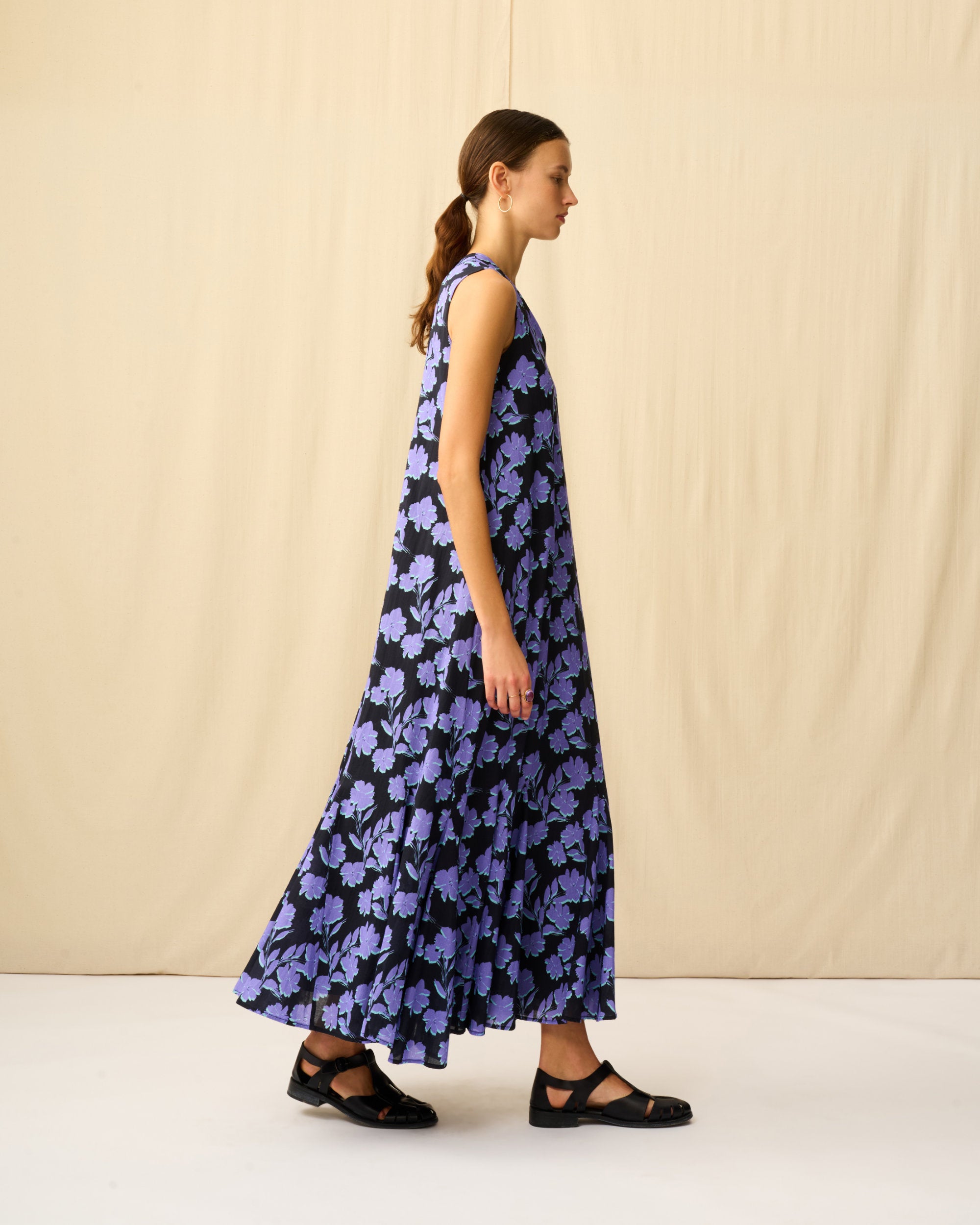 夏の月影のドレス Evening Bloom/Black