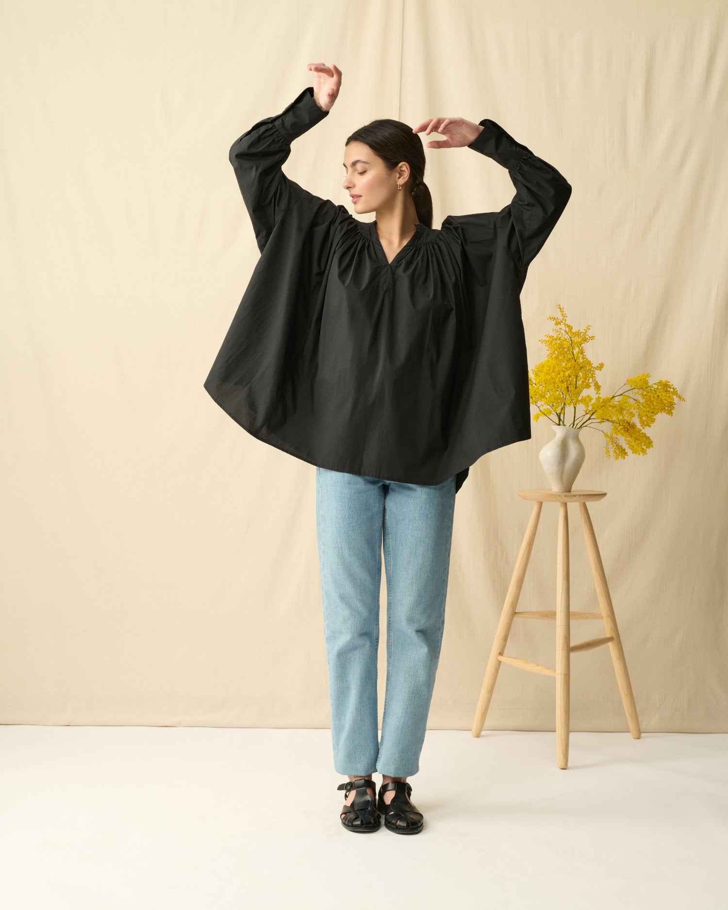 ノクターンのブラウス Onyx