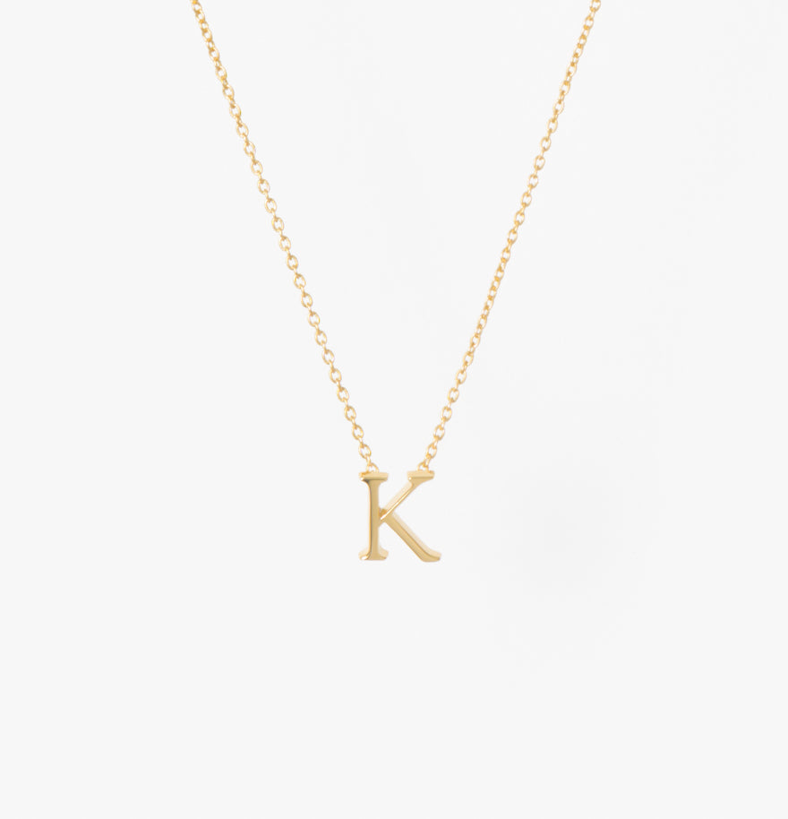 My Letters Silver ネックレス<K>40cm (ゴールドカラー)【SV925】