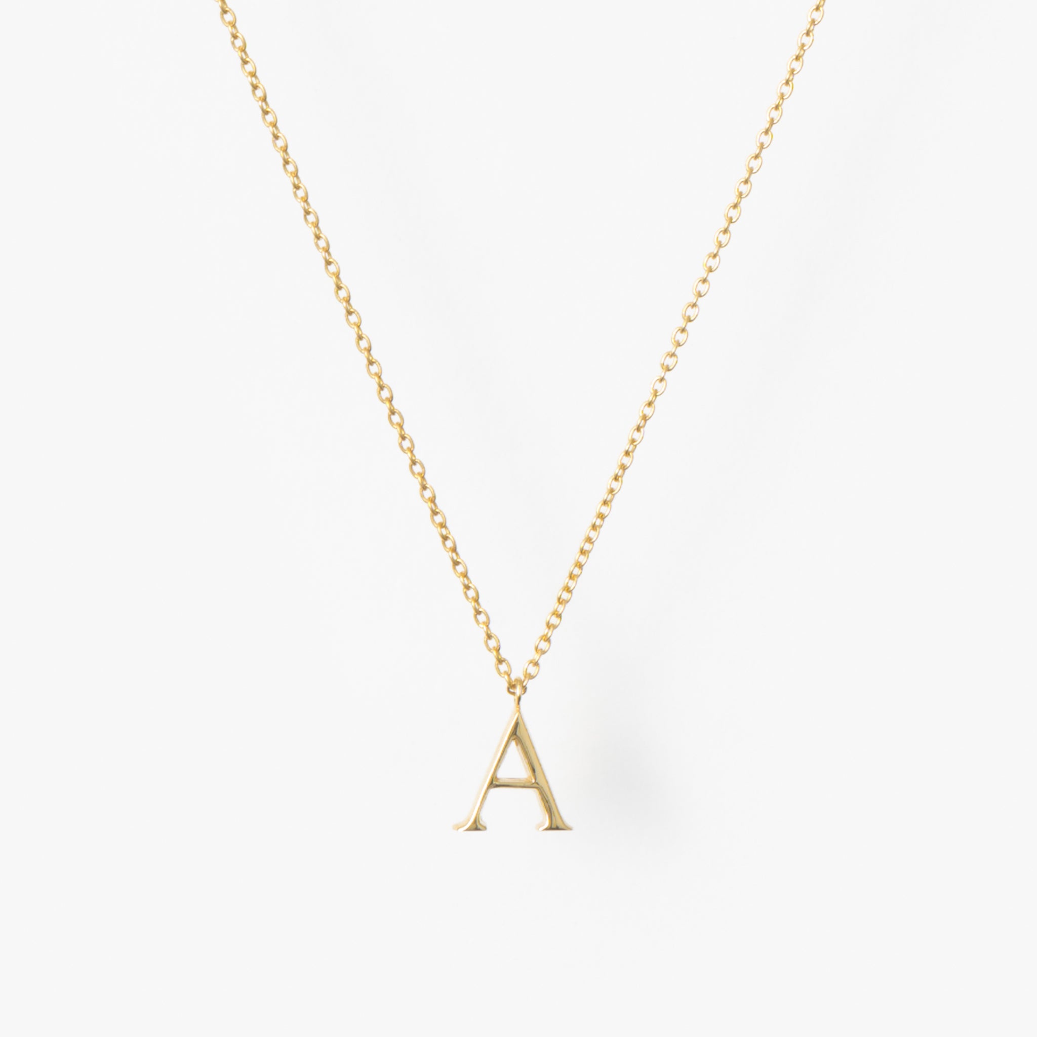 【オーダー商品】My Letters Silver ネックレス<A>50cm (ゴールドカラー)【SV925】
