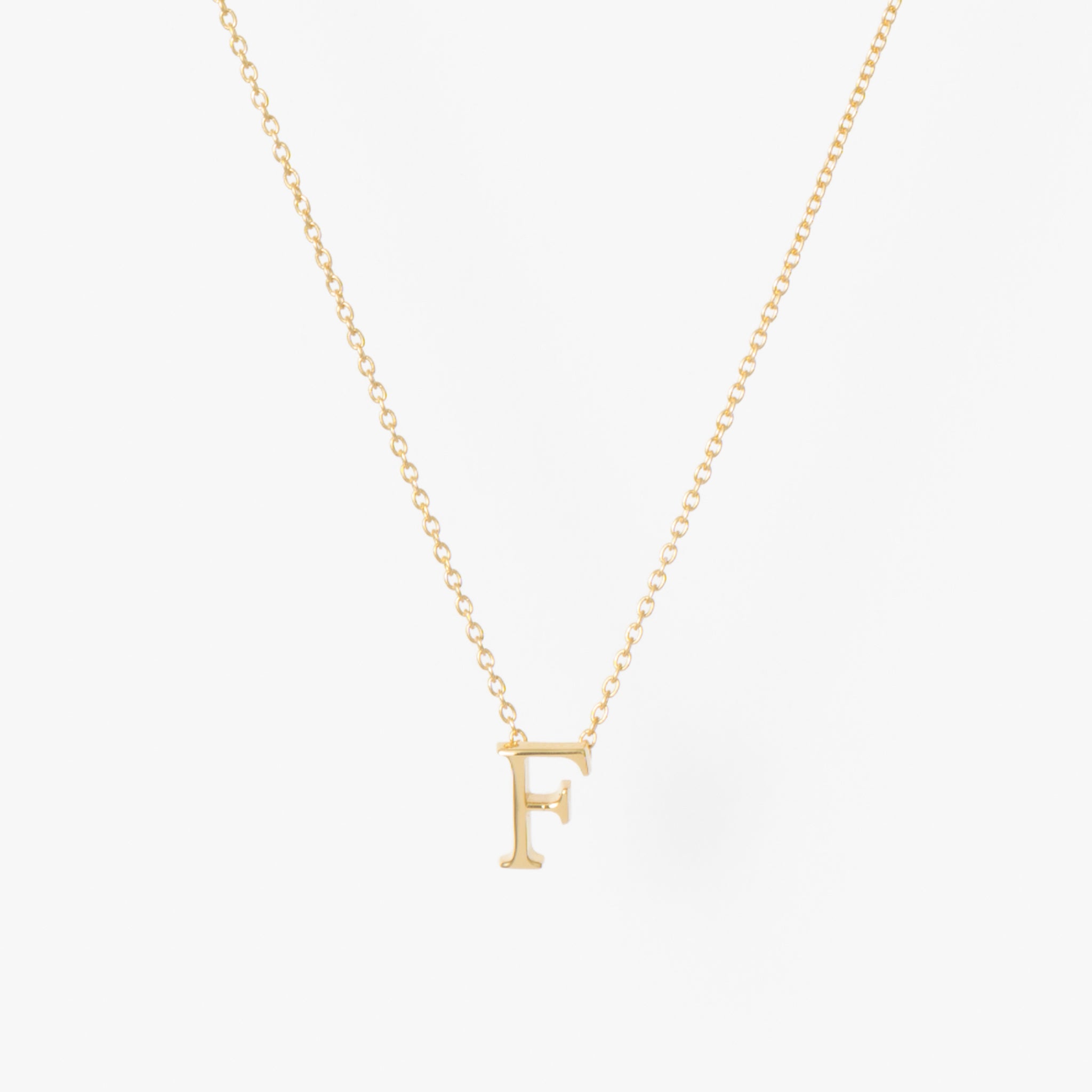 【オーダー商品】My Letters Silver ネックレス<F>50cm (ゴールドカラー)【SV925】