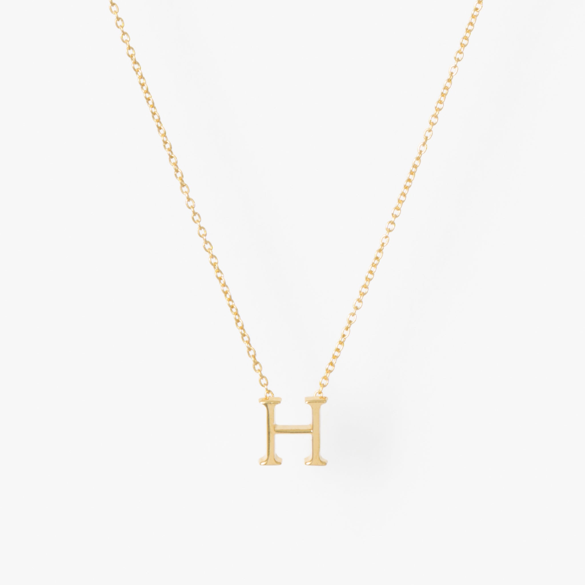 【オーダー商品】My Letters Silver ネックレス<H>50cm (ゴールドカラー)【SV925】