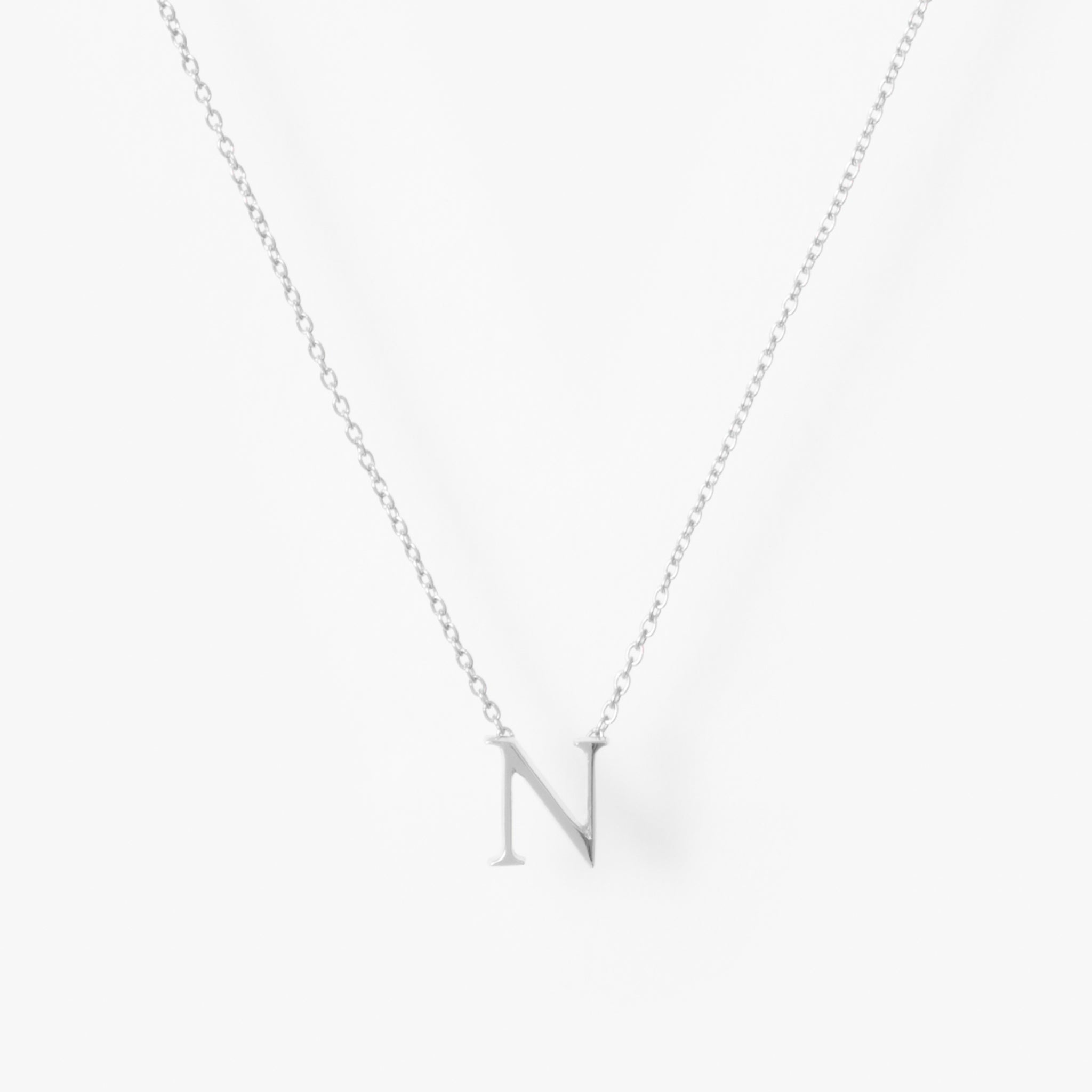 【オーダー商品】My Letters Silver ネックレス<N>50cm (シルバーカラー)【SV925】