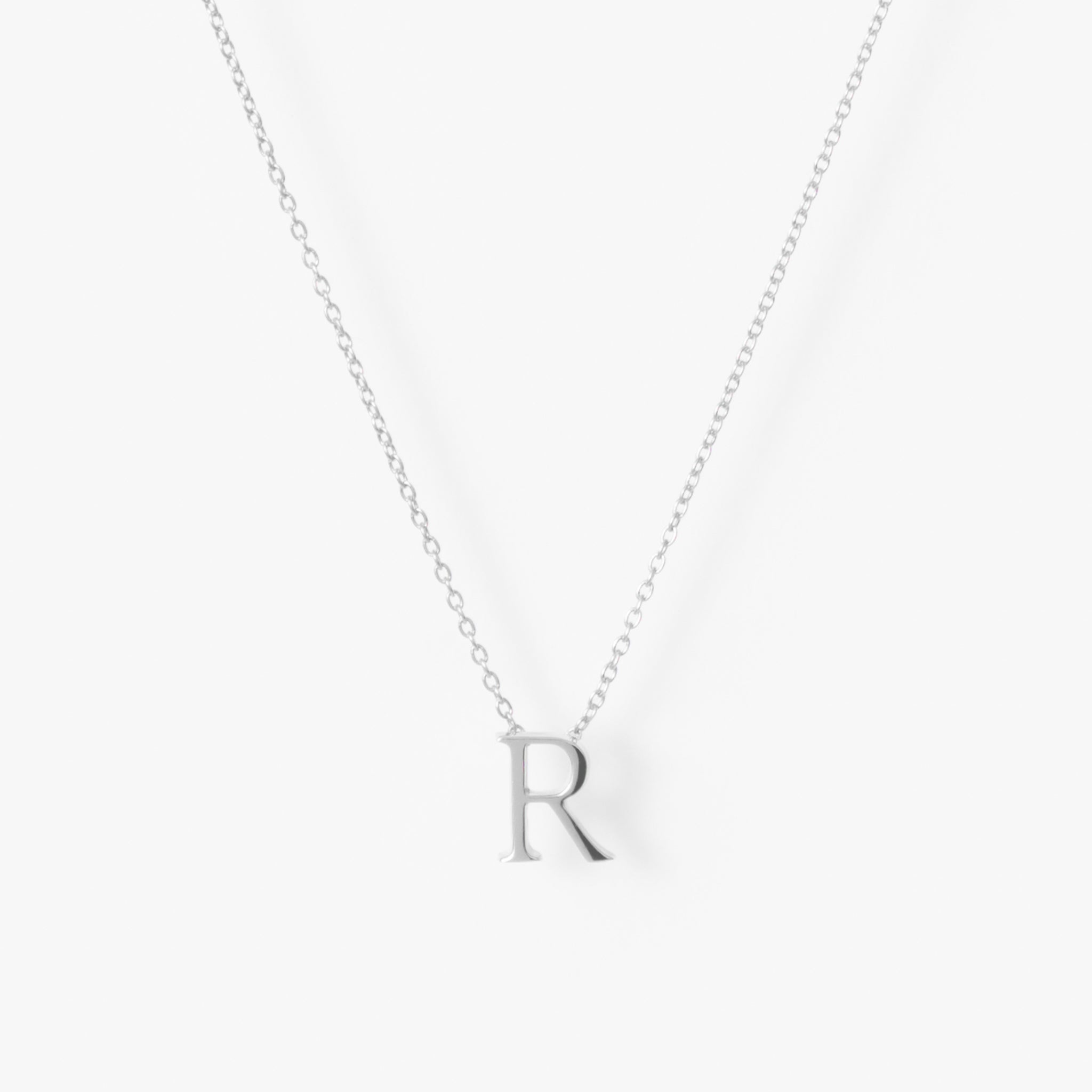 【オーダー商品】My Letters Silver ネックレス<R>50cm (シルバーカラー)【SV925】