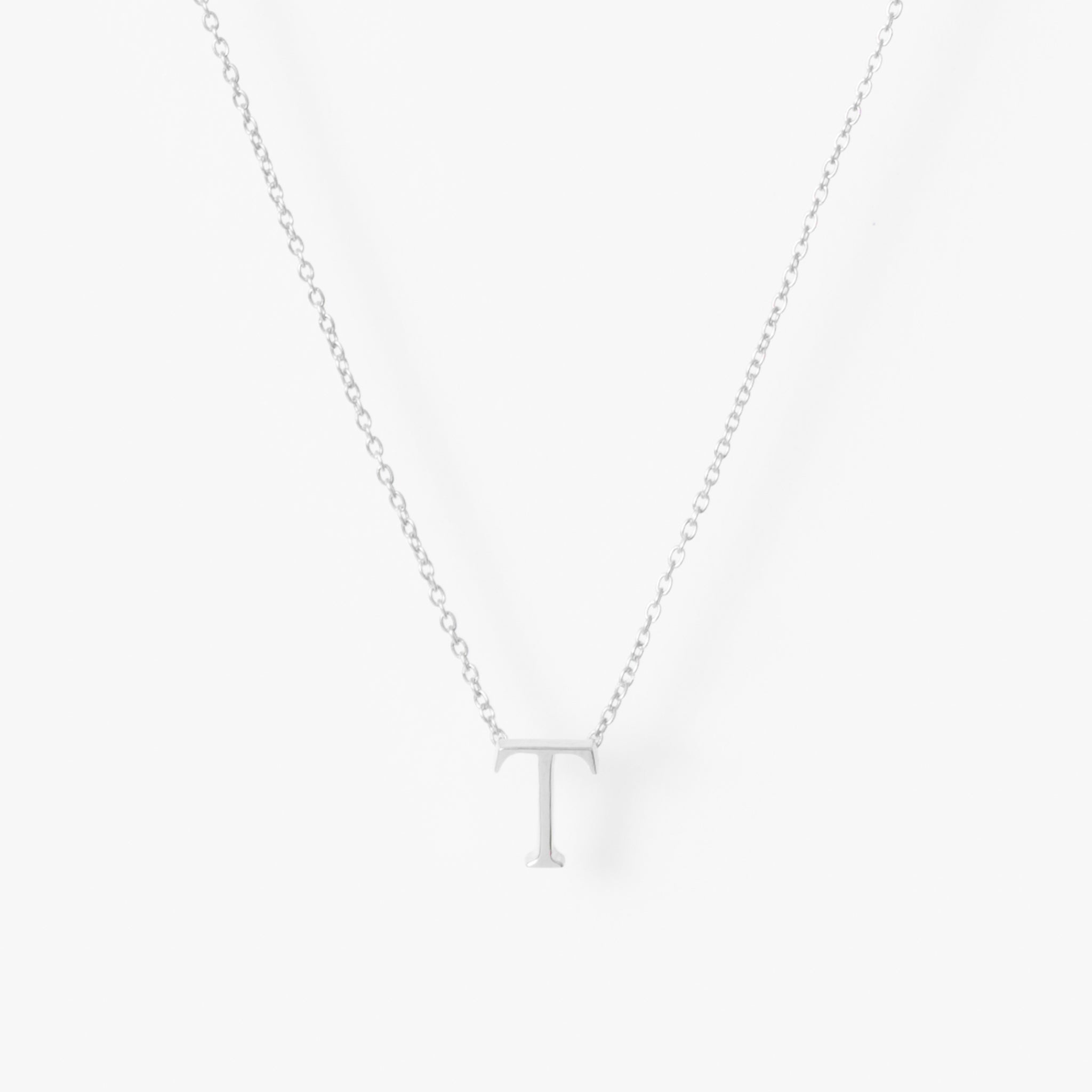 【オーダー商品】My Letters Silver ネックレス<T>50cm (シルバーカラー)【SV925】