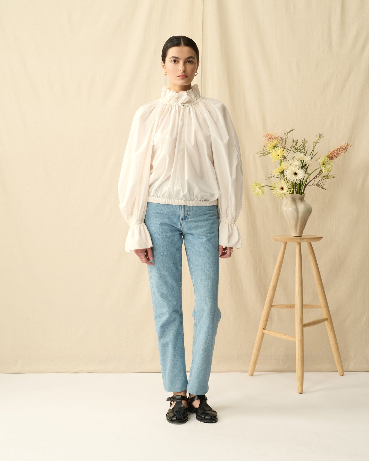 Cosmos Blouse: Winter Lilly