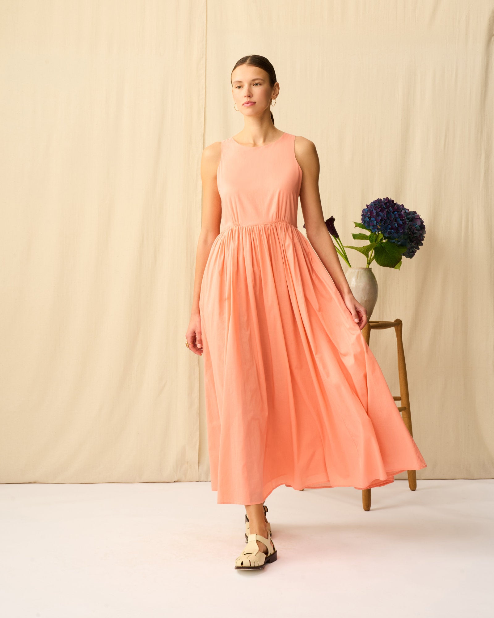 夏のレディのドレス Desert Coral