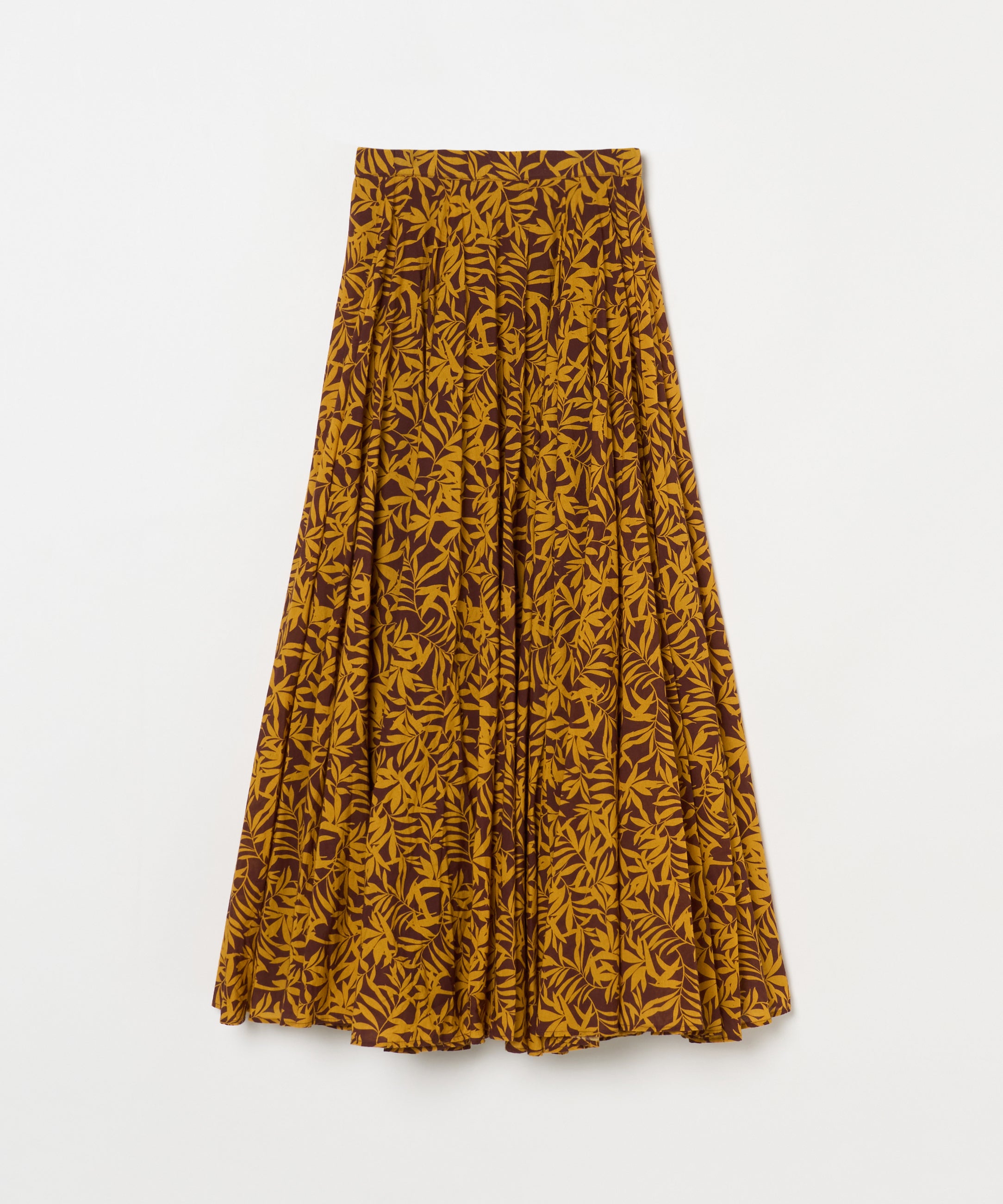夜風のスカート Breezy Leaves/Brown