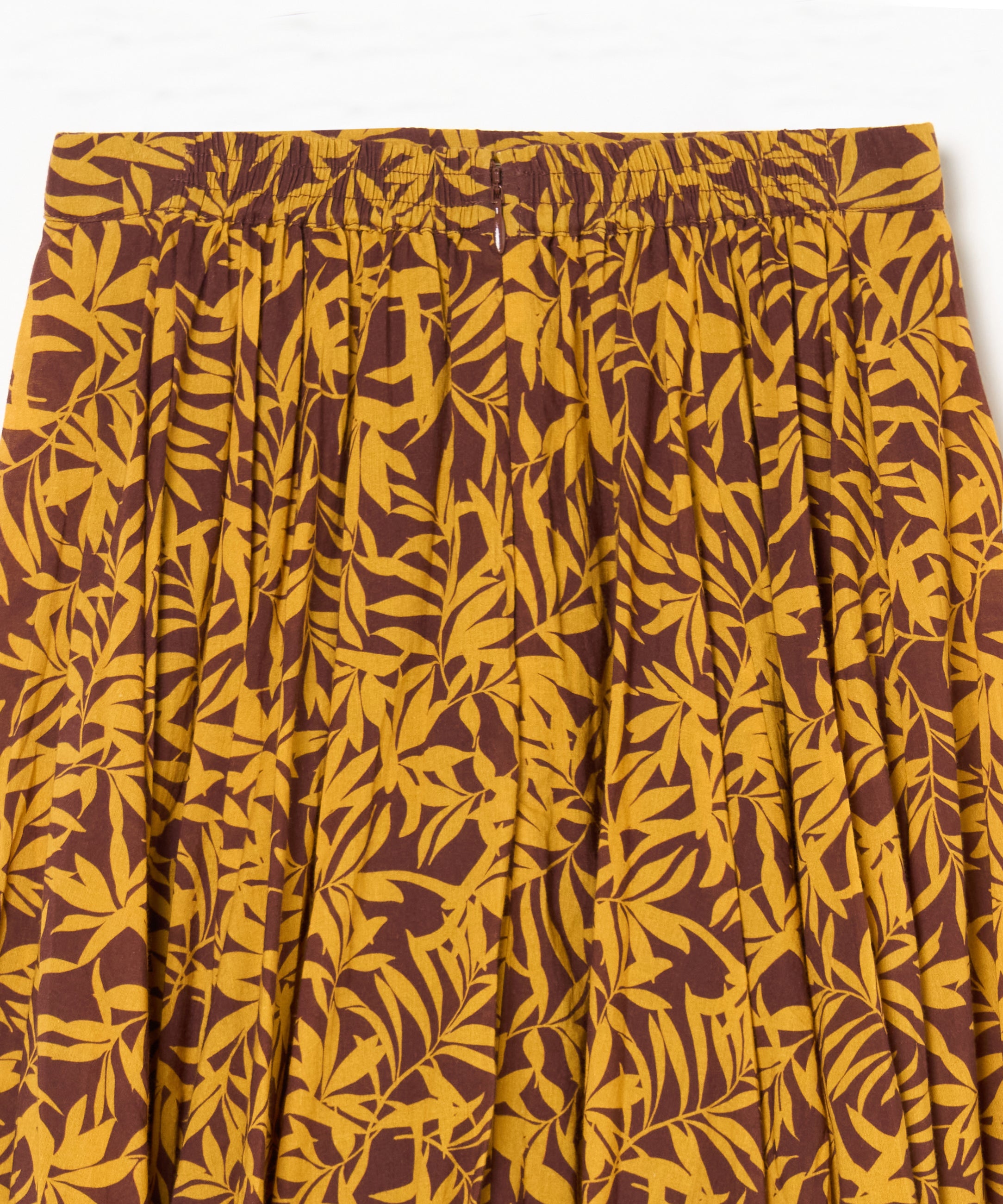 夜風のスカート Breezy Leaves/Brown