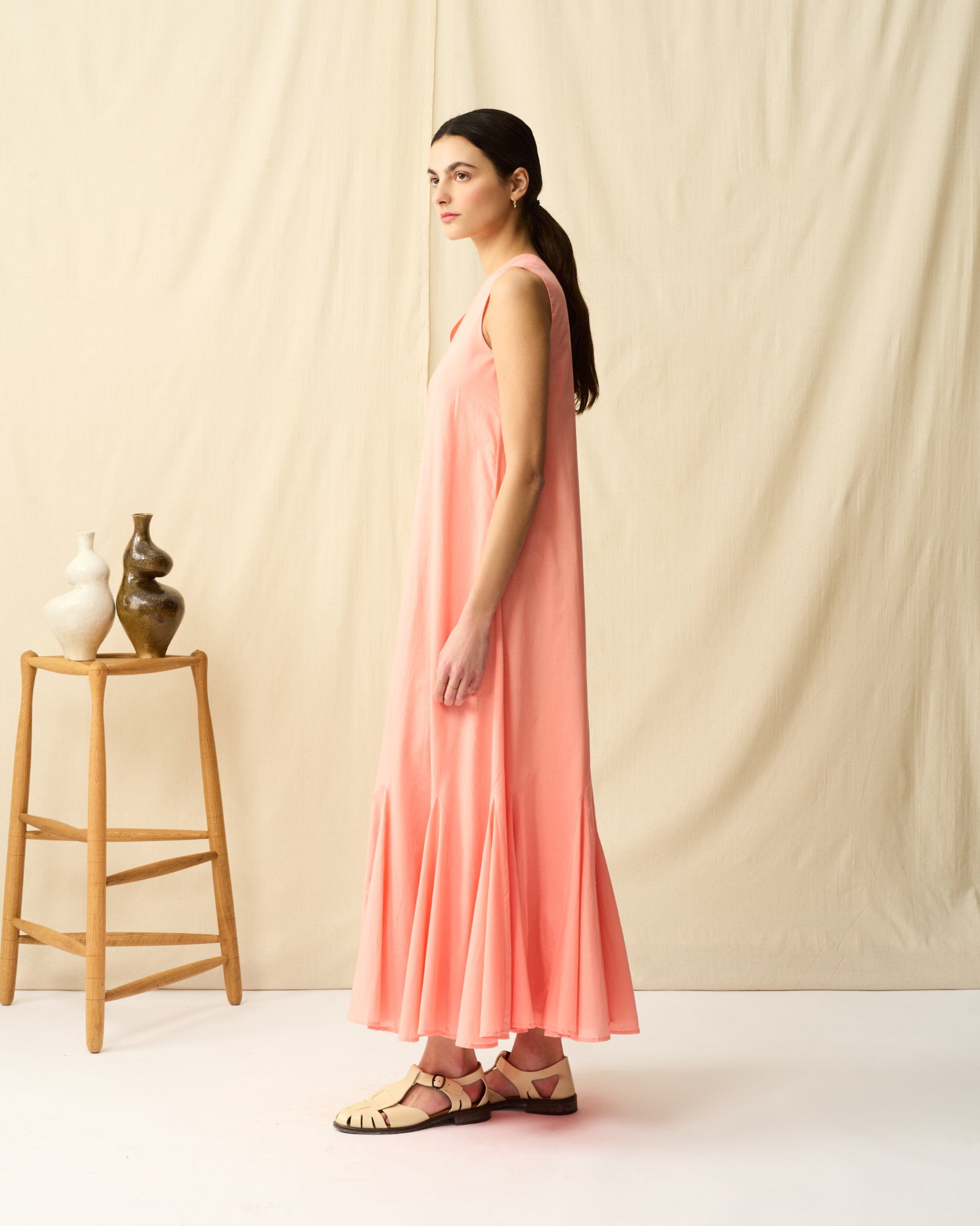 夏の月影のドレス Desert Coral