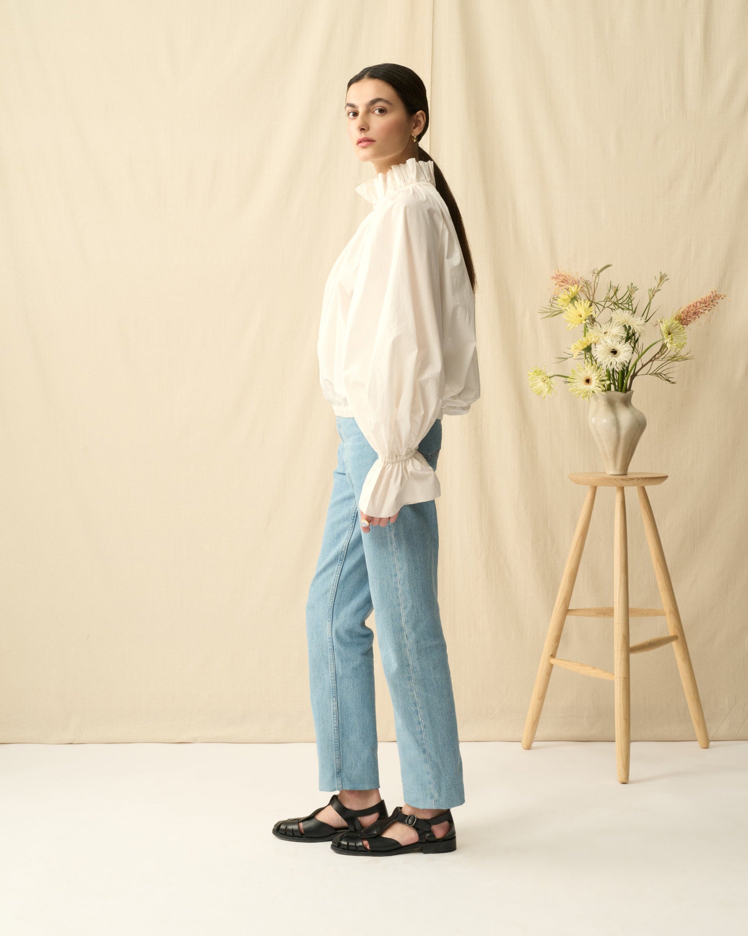 Cosmos Blouse: Winter Lilly