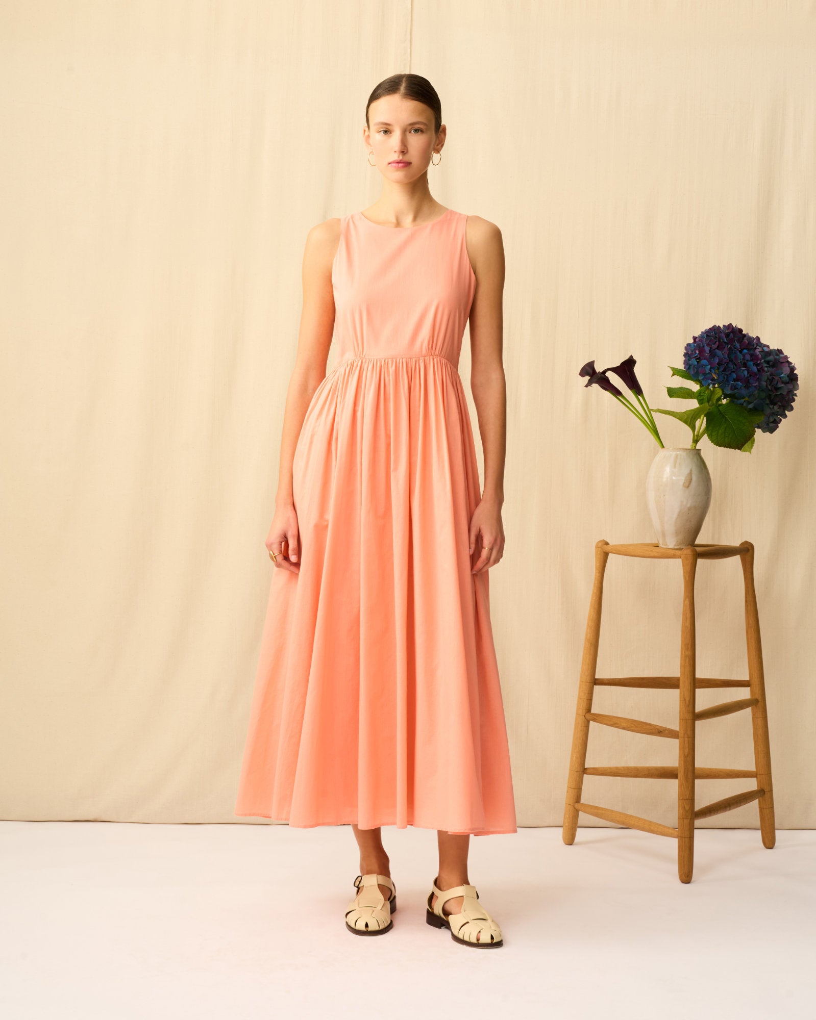 夏のレディのドレス Desert Coral