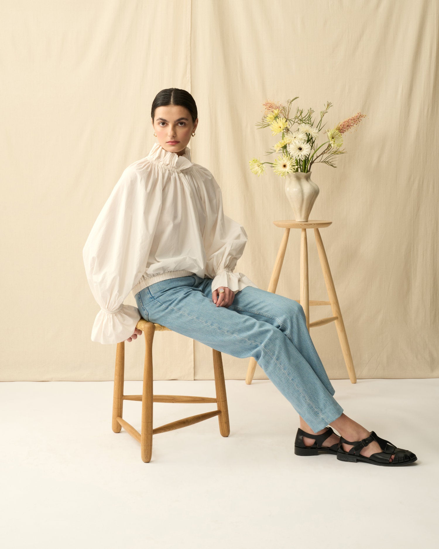 Cosmos Blouse: Winter Lilly