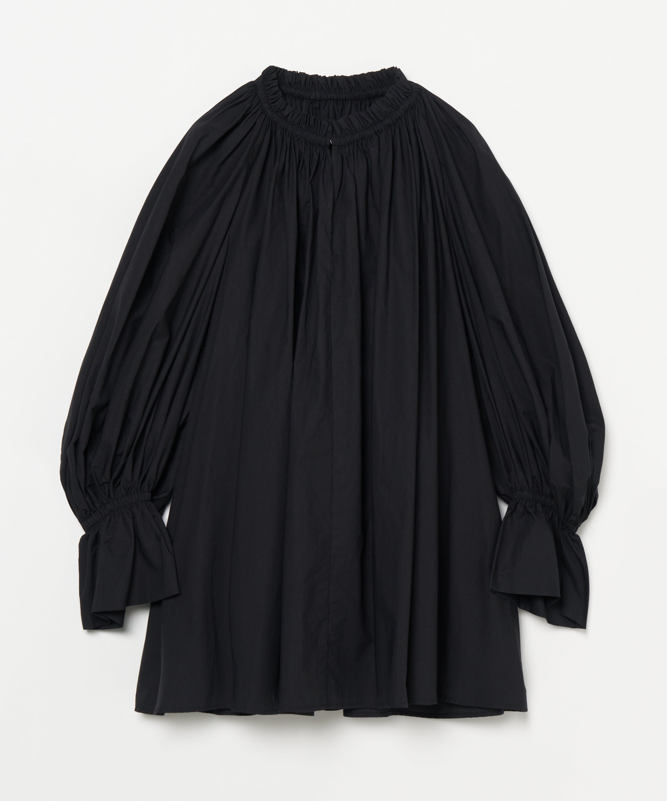 秋の花のブラウス Onyx