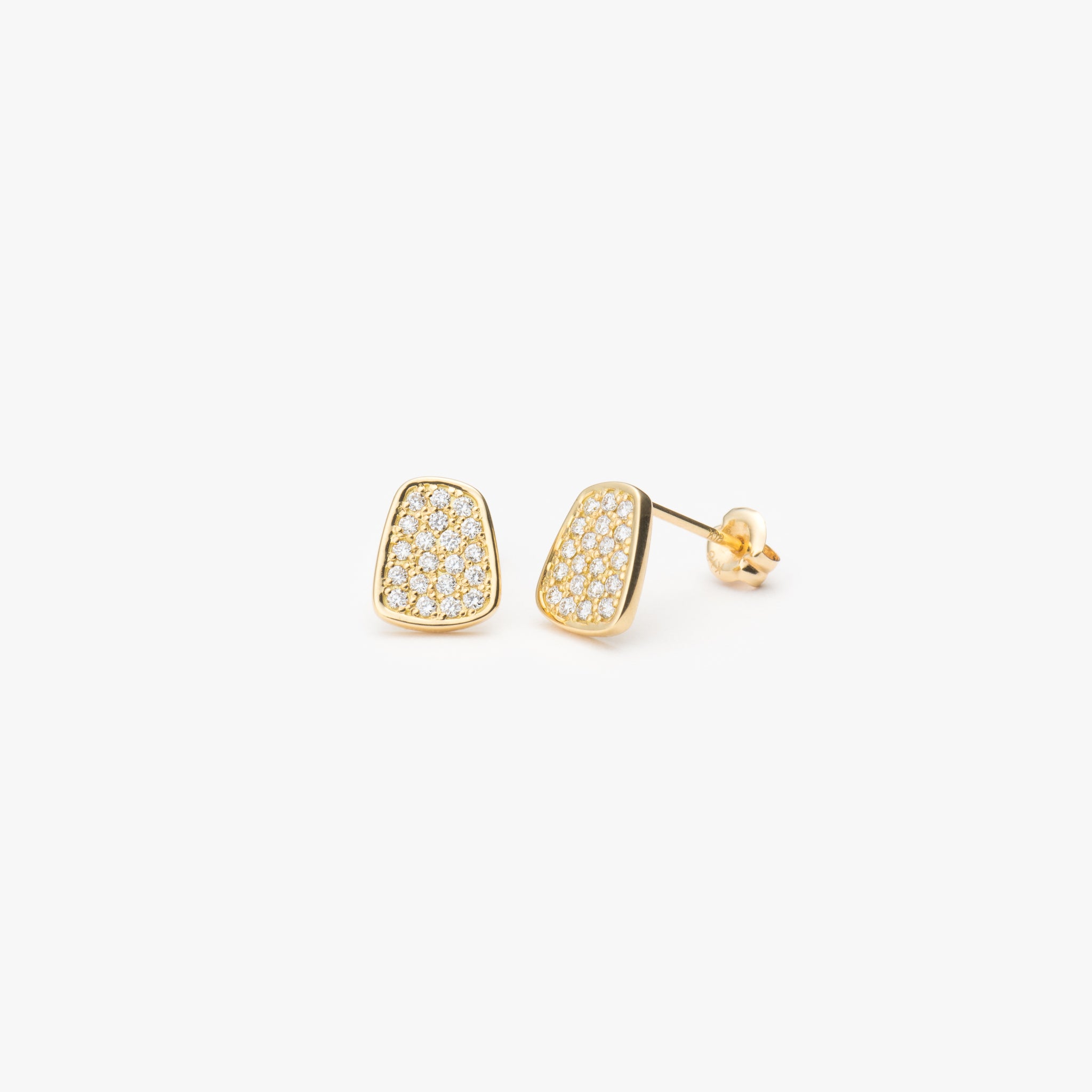 【オーダー商品】Diamond Organic Gems ピアス SS【K18YG】