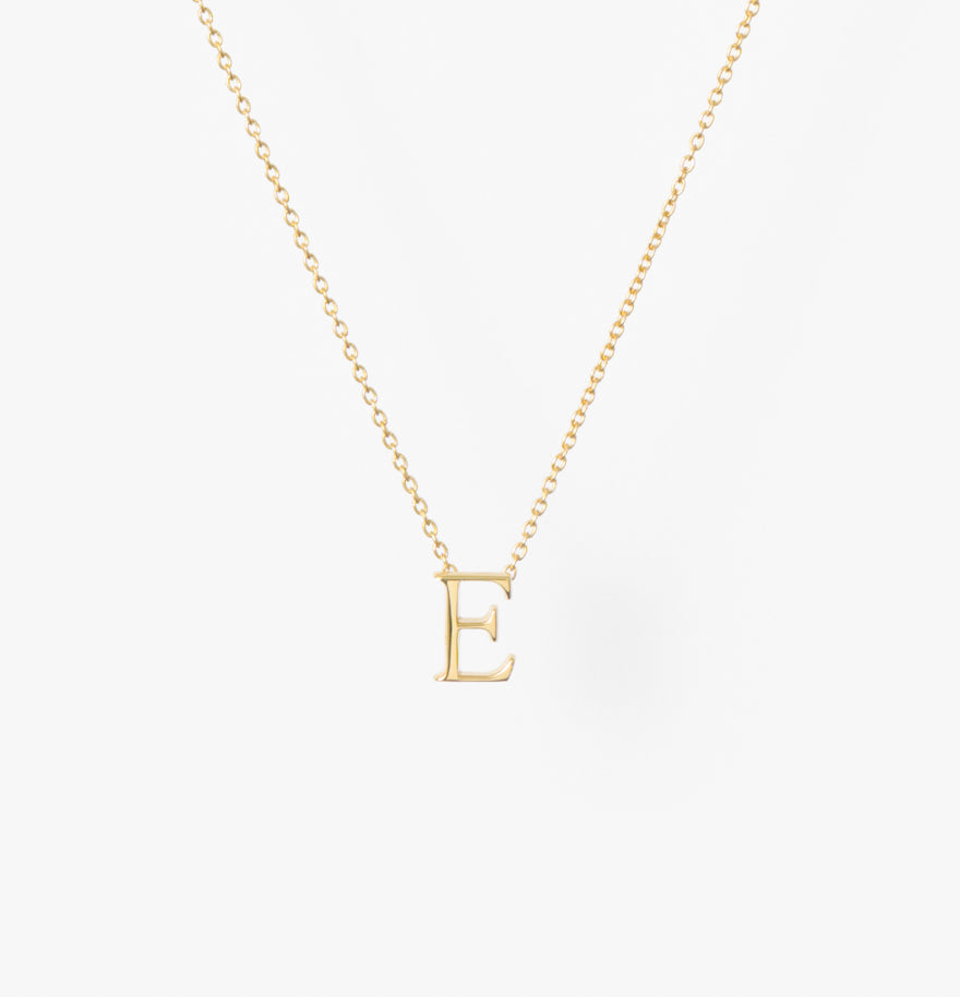 My Letters Silver ネックレス＜E＞40cm (ゴールドカラー)【SV925】