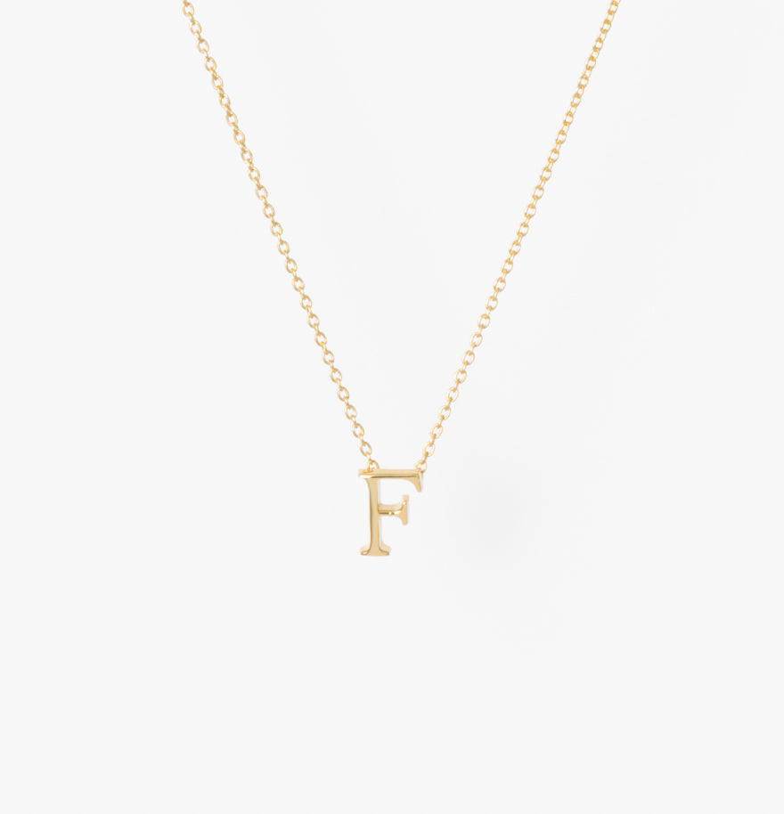 My Letters Silver ネックレス＜F＞40cm (ゴールドカラー)【SV925】