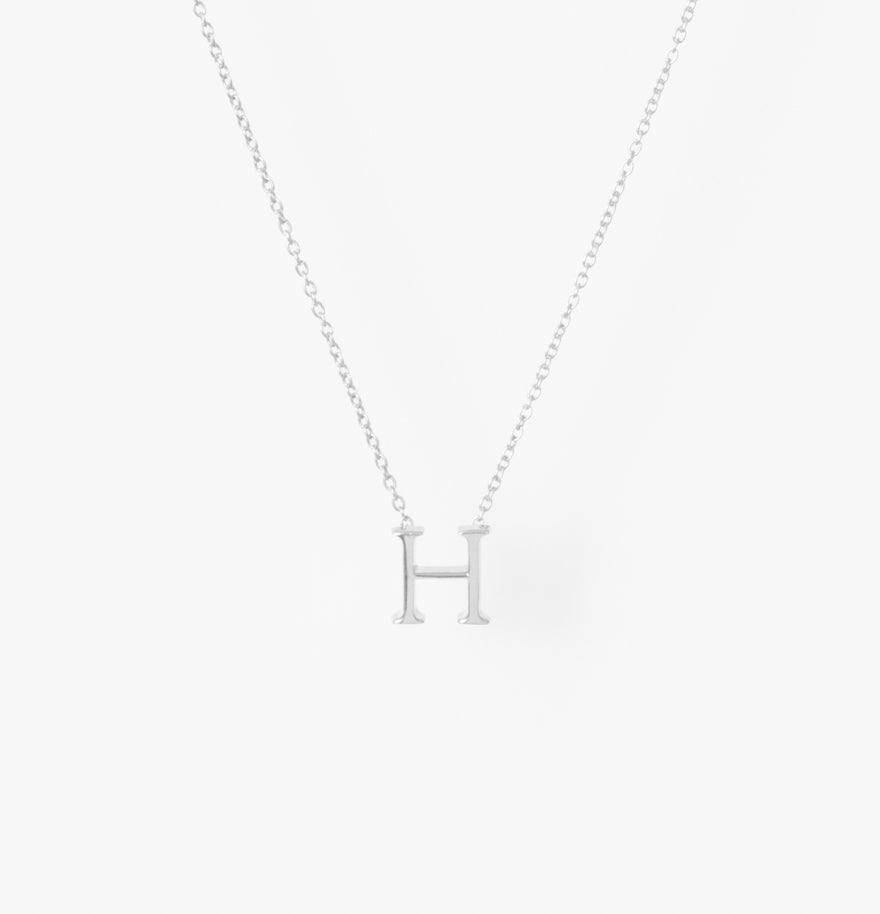 My Letters Silver ネックレス＜H＞40cm (シルバーカラー)【SV925】