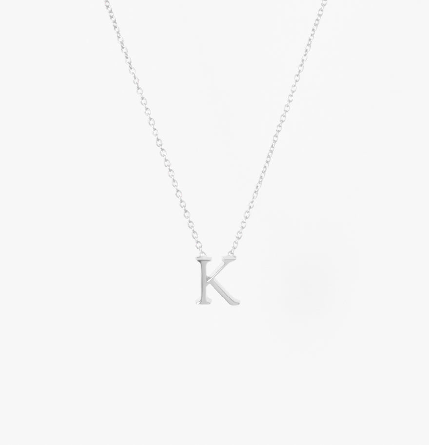 My Letters Silver ネックレス＜K＞40cm (シルバーカラー)【SV925】