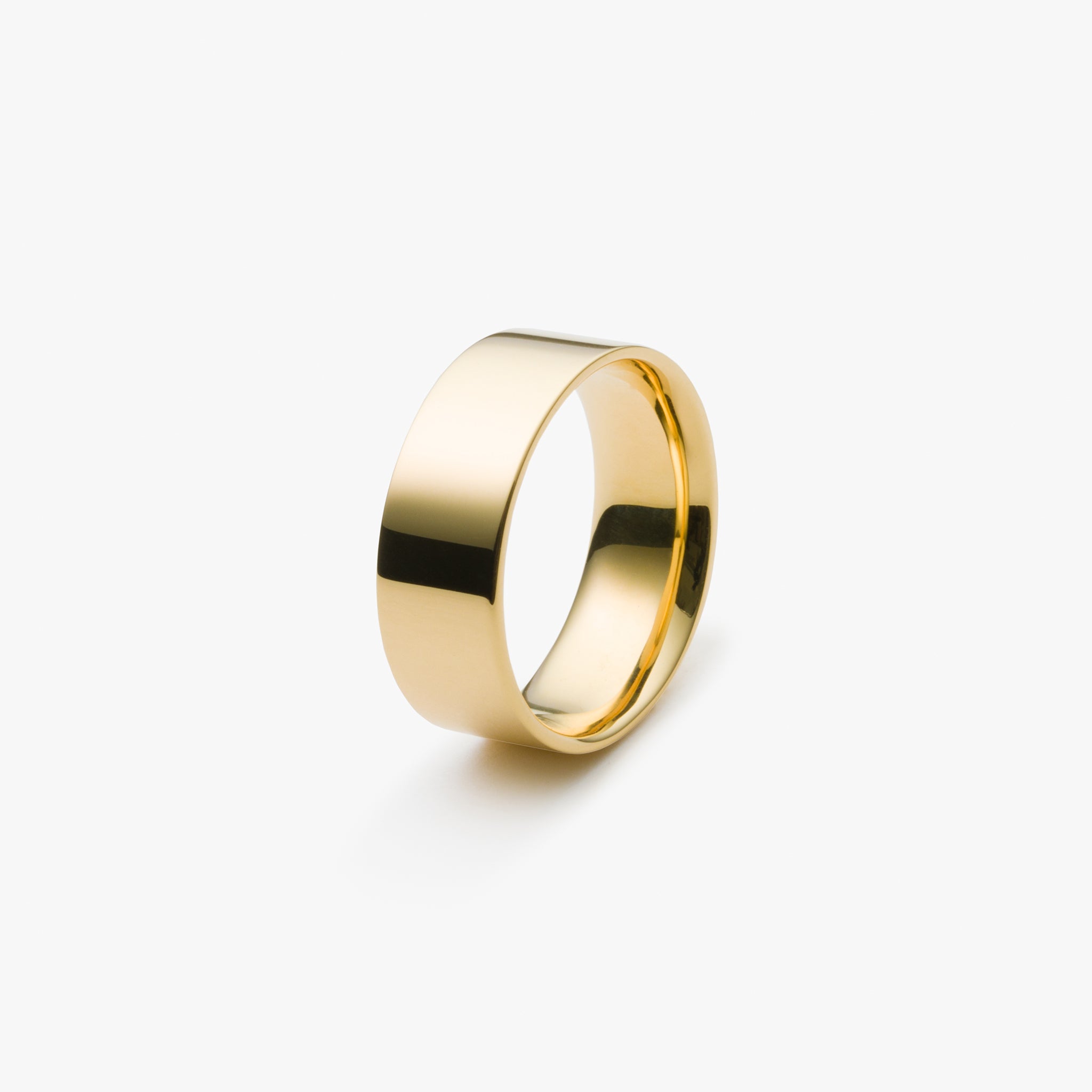 【オーダー商品】絆 リング M シャイン (刻印可)【K18YG】