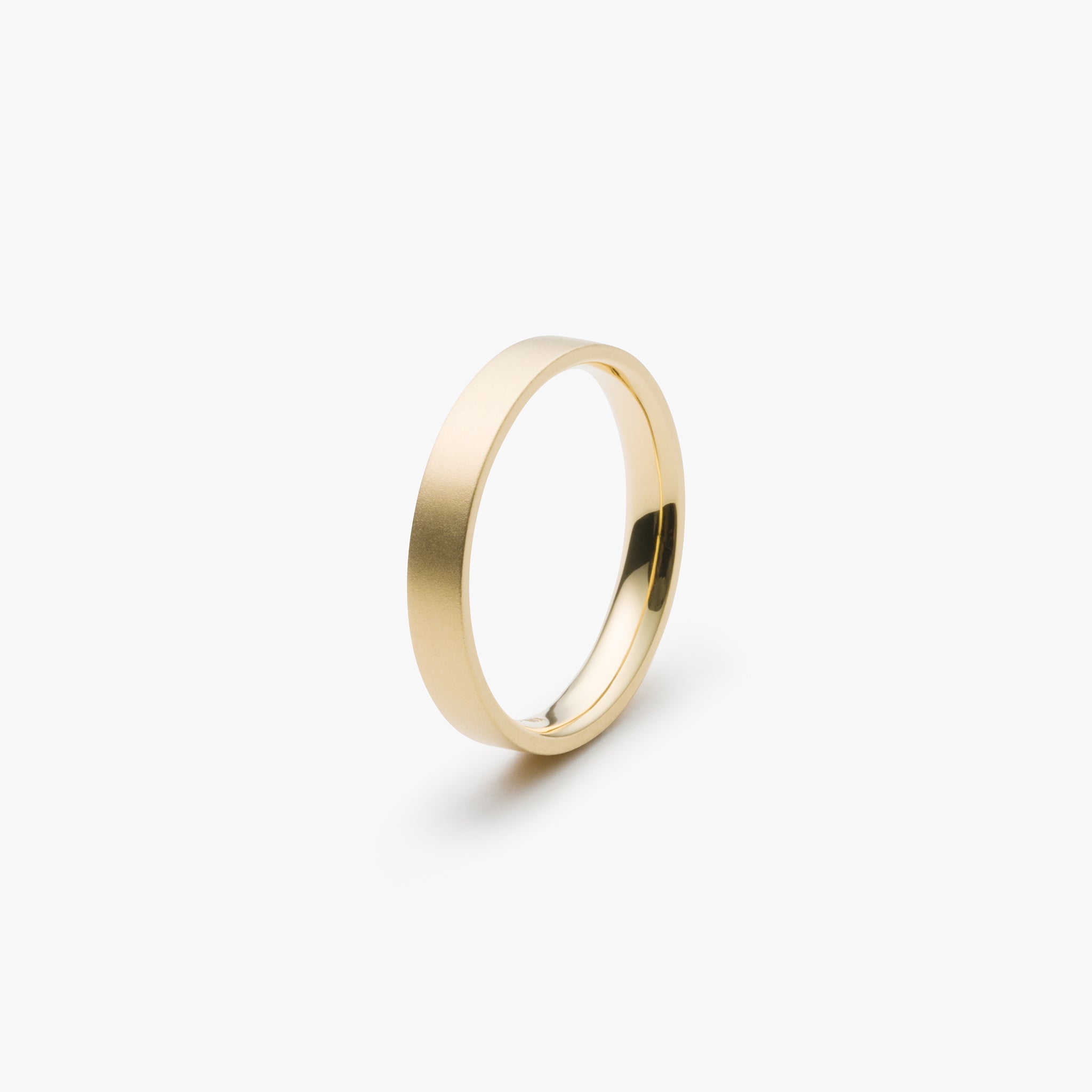 【オーダー商品】絆 リング S マット (刻印可)【K18YG】
