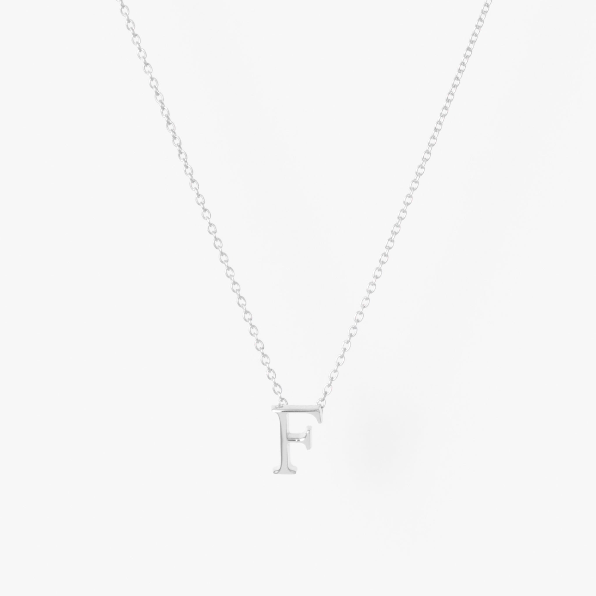 【オーダー商品】My Letters Silver ネックレス＜F＞50cm (シルバーカラー)【SV925】