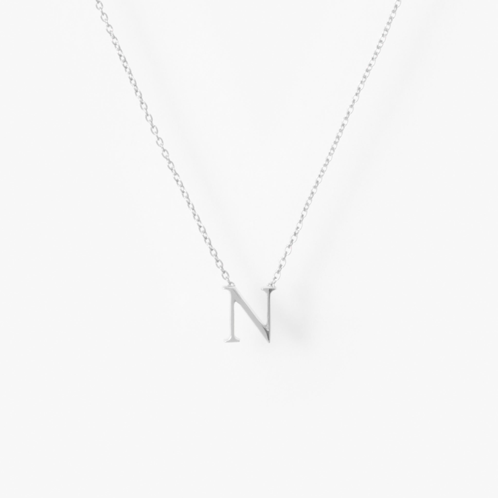 My Letters Silver ネックレス＜N＞40cm (シルバーカラー)【SV925】