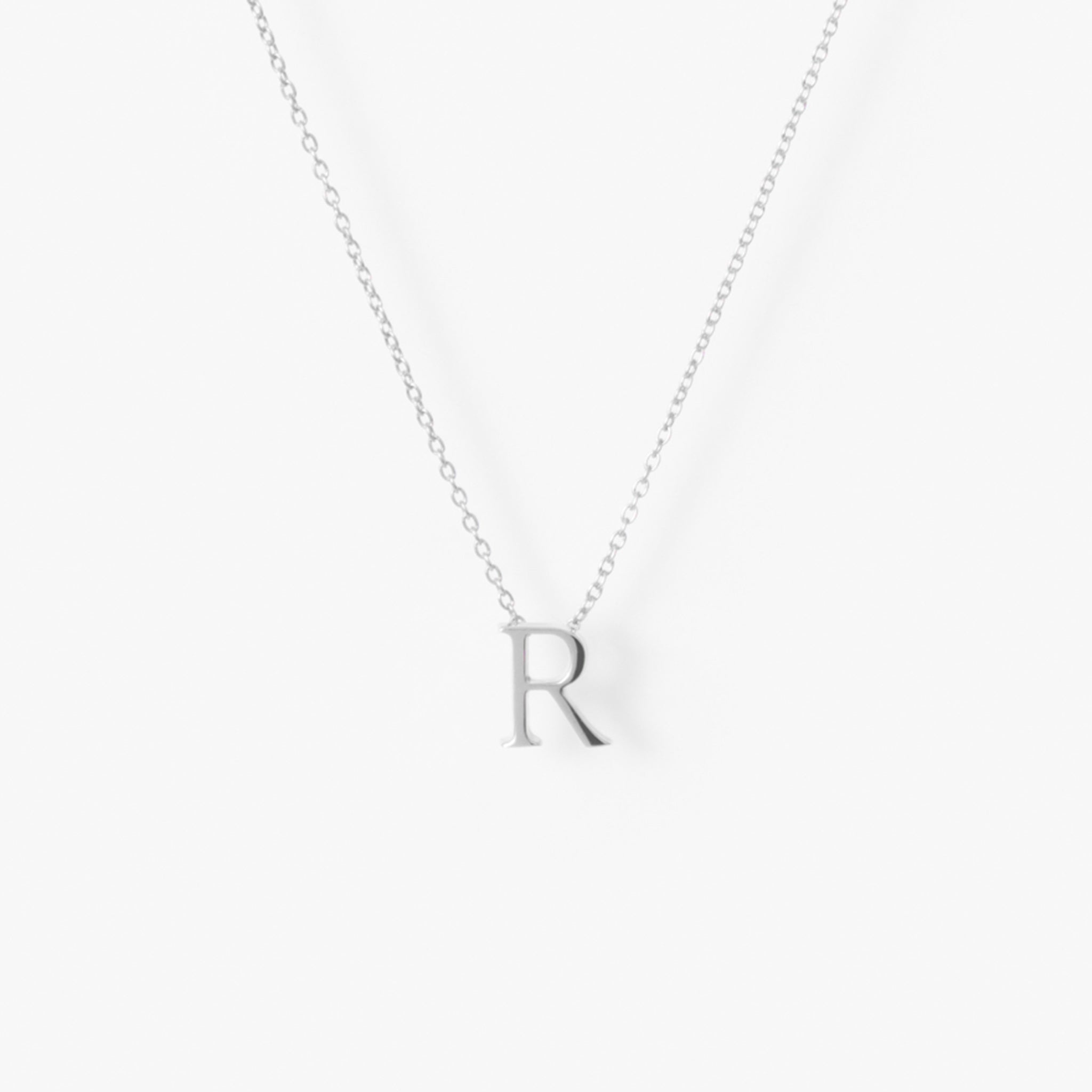 My Letters Silver ネックレス＜R＞40cm (シルバーカラー)【SV925】