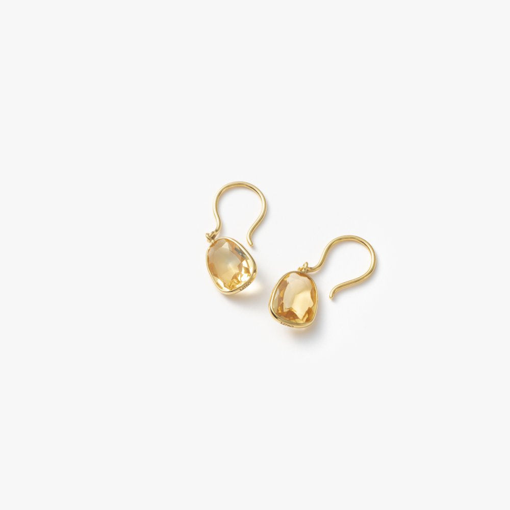 マリハ ピアス 天然石 シトリン